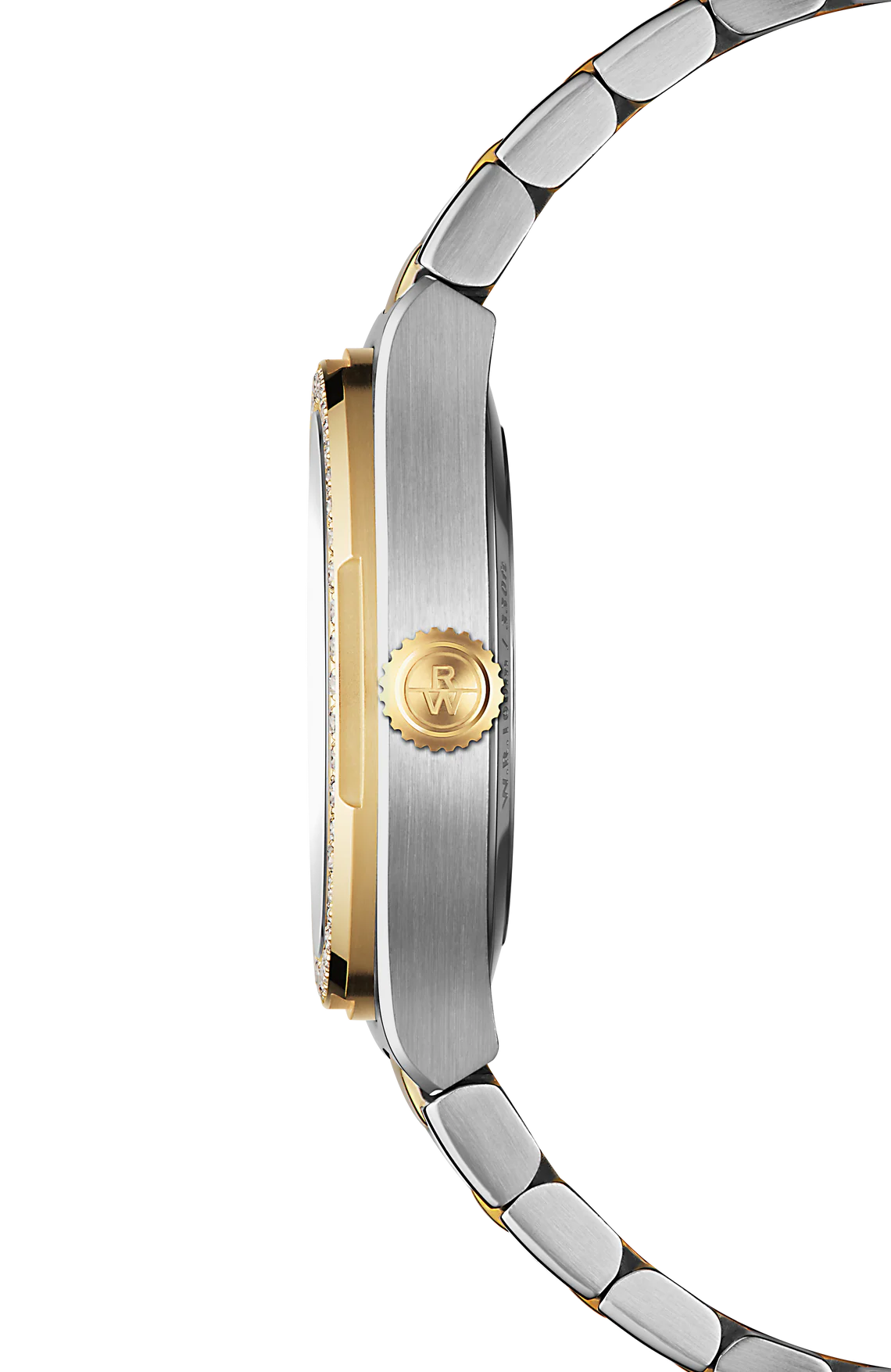 A.R.T Mother of Pearl Diamond Watch in Two Tone Stainless Steel