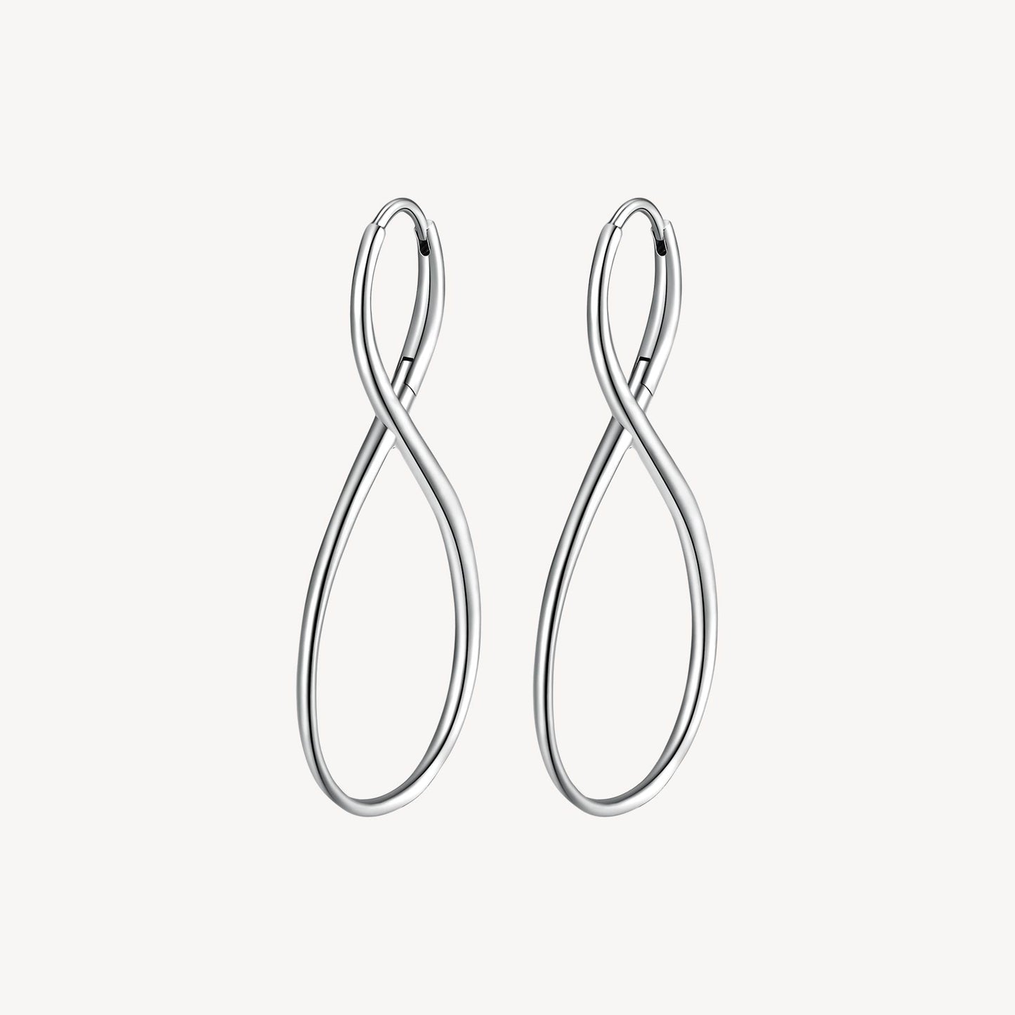Infinity Earrings in Stainless Steel