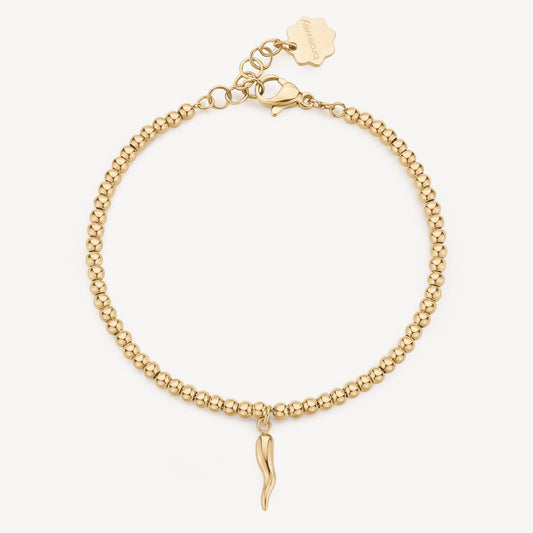 Chakra Horn Bracelet in Gold Plated Stainless Steel