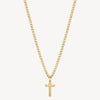 Cross Necklace in Gold Plated Stainless Steel