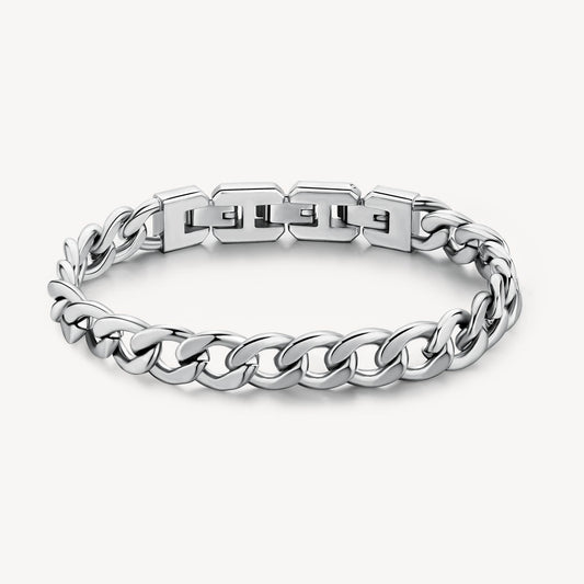Open Curb Link Bracelet in Stainless Steel
