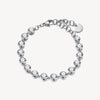 Crystal Link Bracelet in Stainless Steel