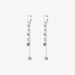 Double Strand Crystal Drop Earrings in Stainless Steel