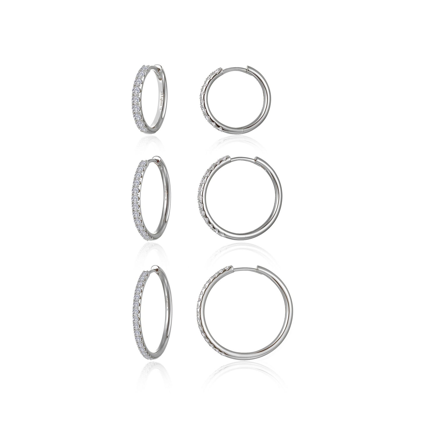 Small Round Hoop Earrings in Sterling Silver