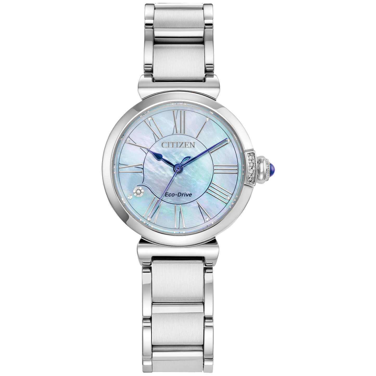 White L Mae Watch in Stainless Steel
