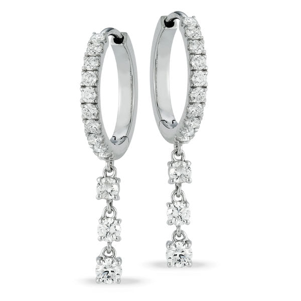 Lab Grown Diamond Multi-Drop Earrings in 14K White Gold
