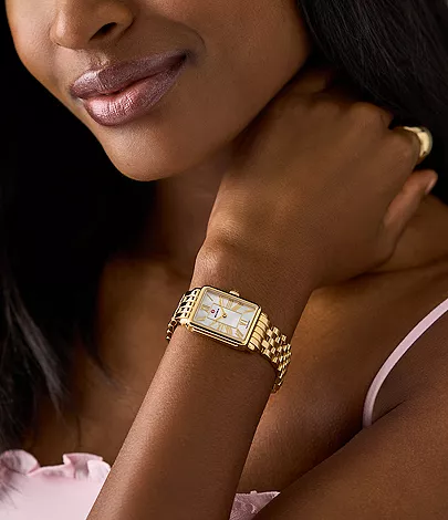 Deco Park 18K Gold-Plated Watch by Michele Watches