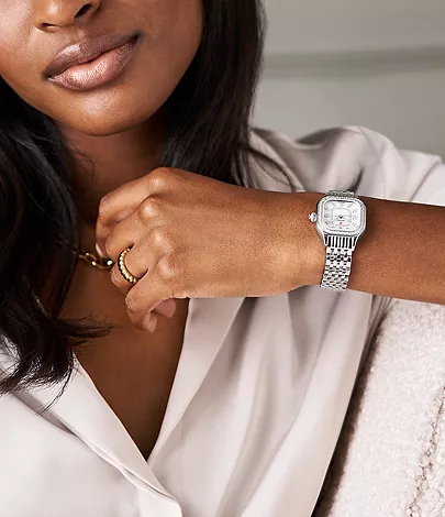 Meggie Diamond Stainless Steel Watch by Michele Watches