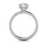 Diamond Hidden Halo Solitaire Engagement Ring in 14K White Gold