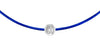 Silver Bezel - Cobalt Blue Cord Bracelet