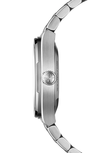 A.R.T Black Dial Watch in Stainless Steel
