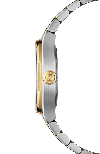 A.R.T Mother of Pearl Diamond Watch in Two Tone Stainless Steel