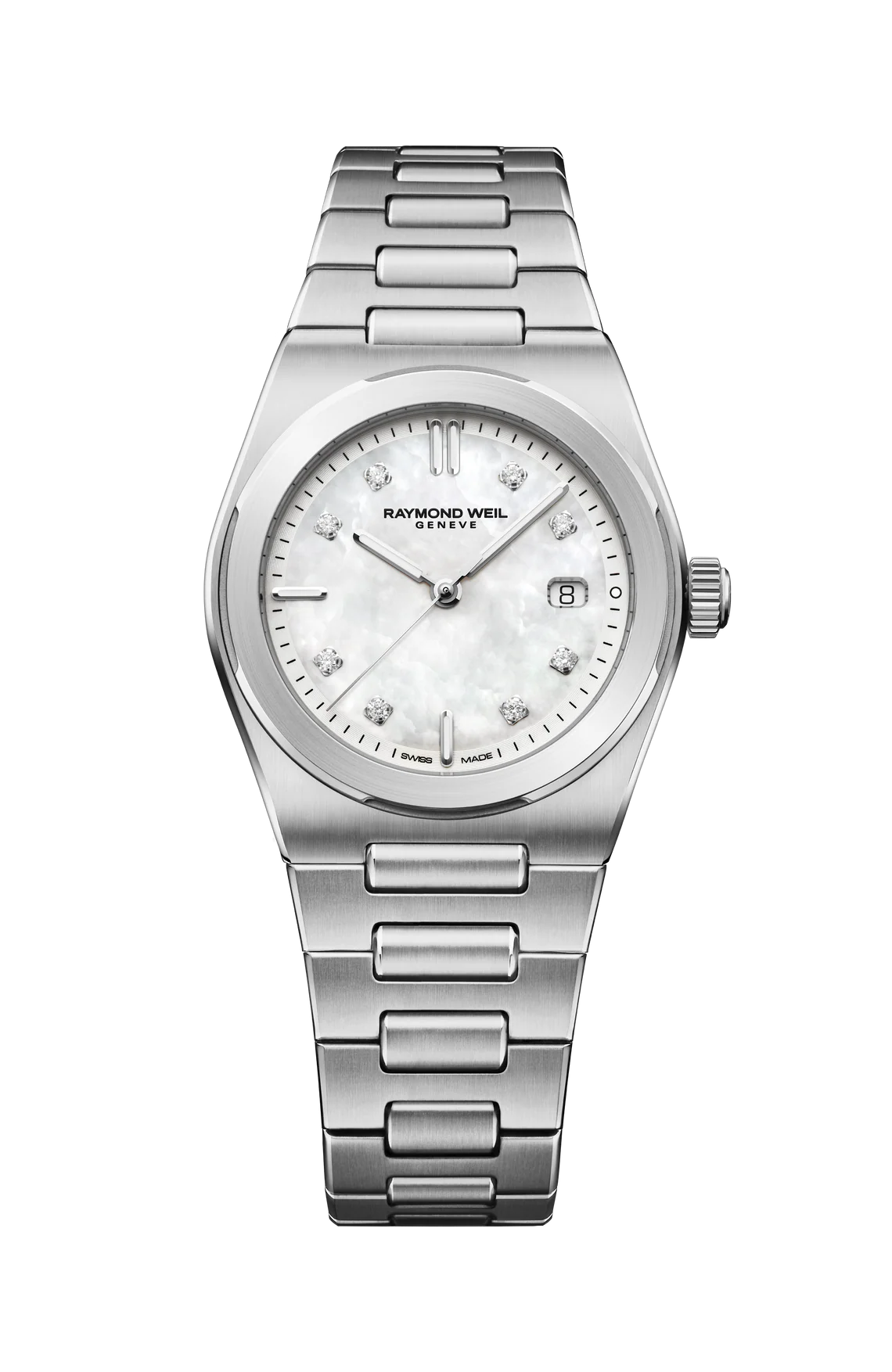 A.R.T Mother of Pearl Watch in Stainless Steel