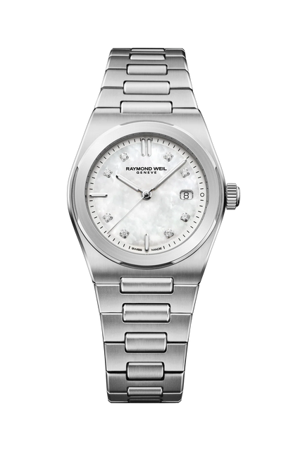 A.R.T Mother of Pearl Watch in Stainless Steel