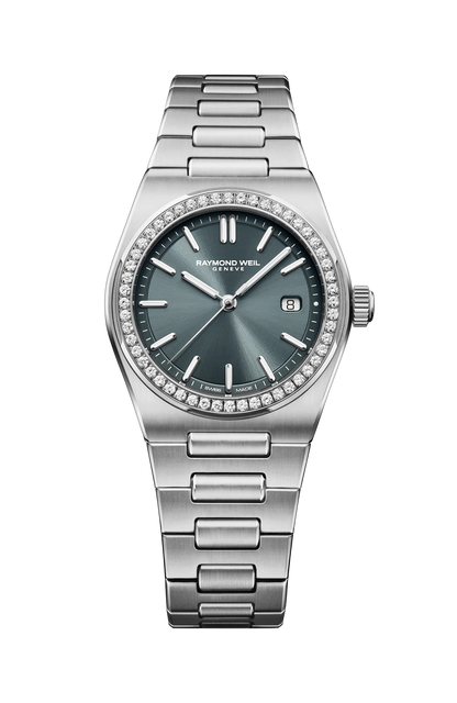 A.R.T Charcoal Diamond Watch in Stainless Steel