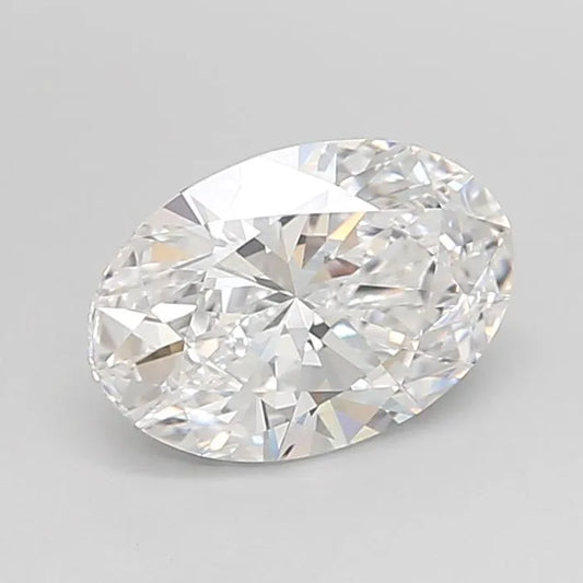 2.00ct Oval Lab Grown Diamond (Colour D, Clarity IF, Cut EX, IGI Certified)