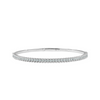 Diamond Half Eternity Flexible Bangle in 14K White Gold