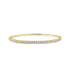 Diamond Half Eternity Flexible Bangle in 14K Yellow Gold