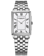 Toccata Men's Rectangular White Dial Bracelet Watch