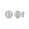 Bujukan Pearl Stud Earrings in Sterling Silver