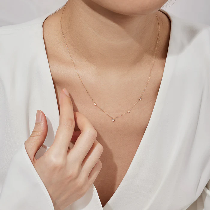 White Sapphire Necklace