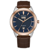 Rolan Navy Watch in Two Tone Stainless Steel & Leather