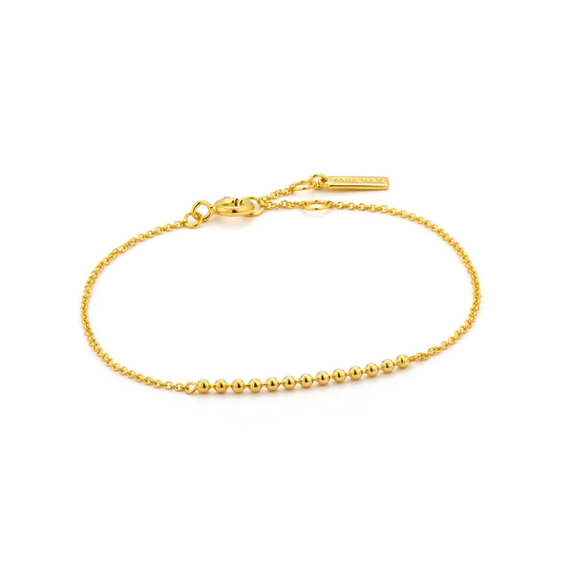 Gold Modern Multiple Balls Bracelet in Sterling Silver