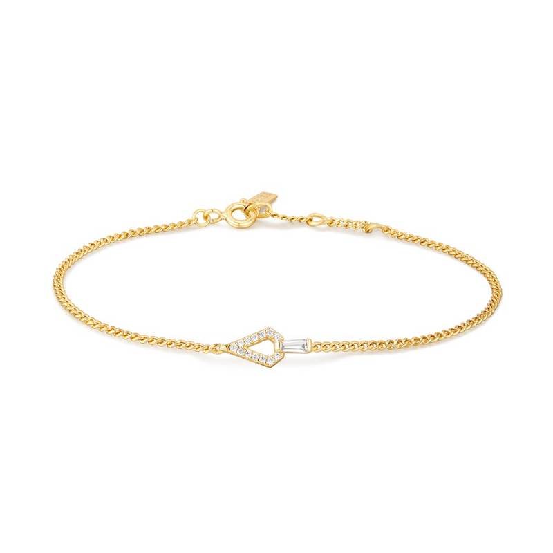 Geometric Bracelet in Gold Plated Sterling Silver