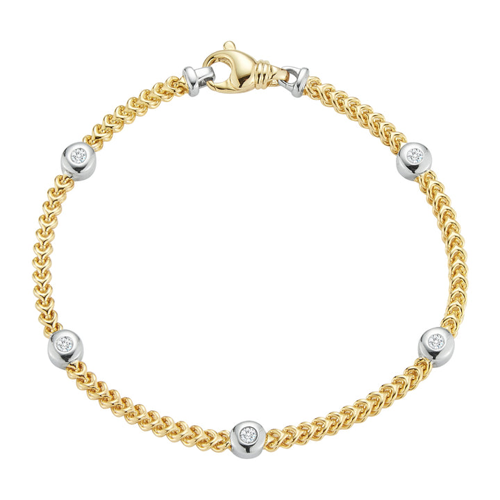 ブレスレット STONEHENgE DAL 14K bracelet Leslie's Sterling Silver Bracelet QLF1140-7.25 SS Somerset