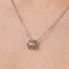 Multi-Ring Necklace in Stainless Steel