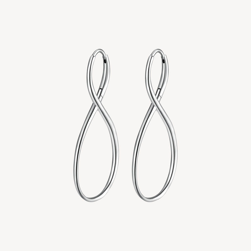 Infinity Earrings in Stainless Steel