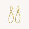 Infinity Earrings in Gold Plated Stainless Steel