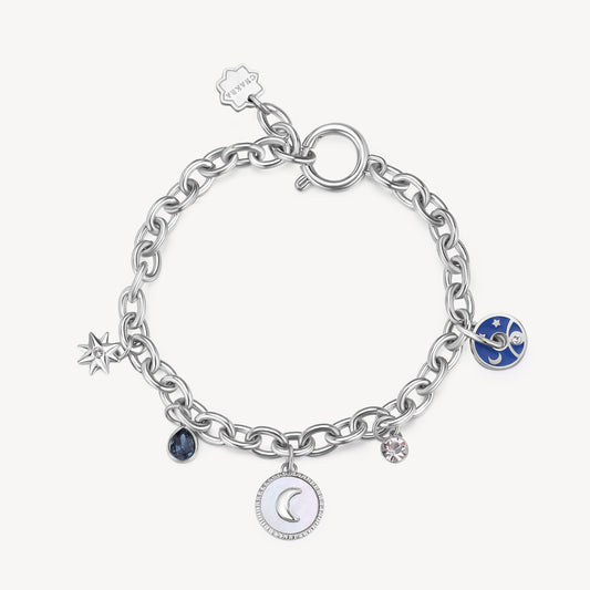 Moon Chakra Bracelet in Stainless Steel