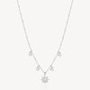 Star Charm Crystal Necklace in Stainless Steel