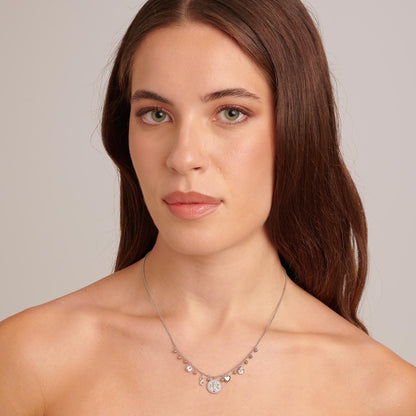 Tree of Life Chakra Necklace in Stainless Steel