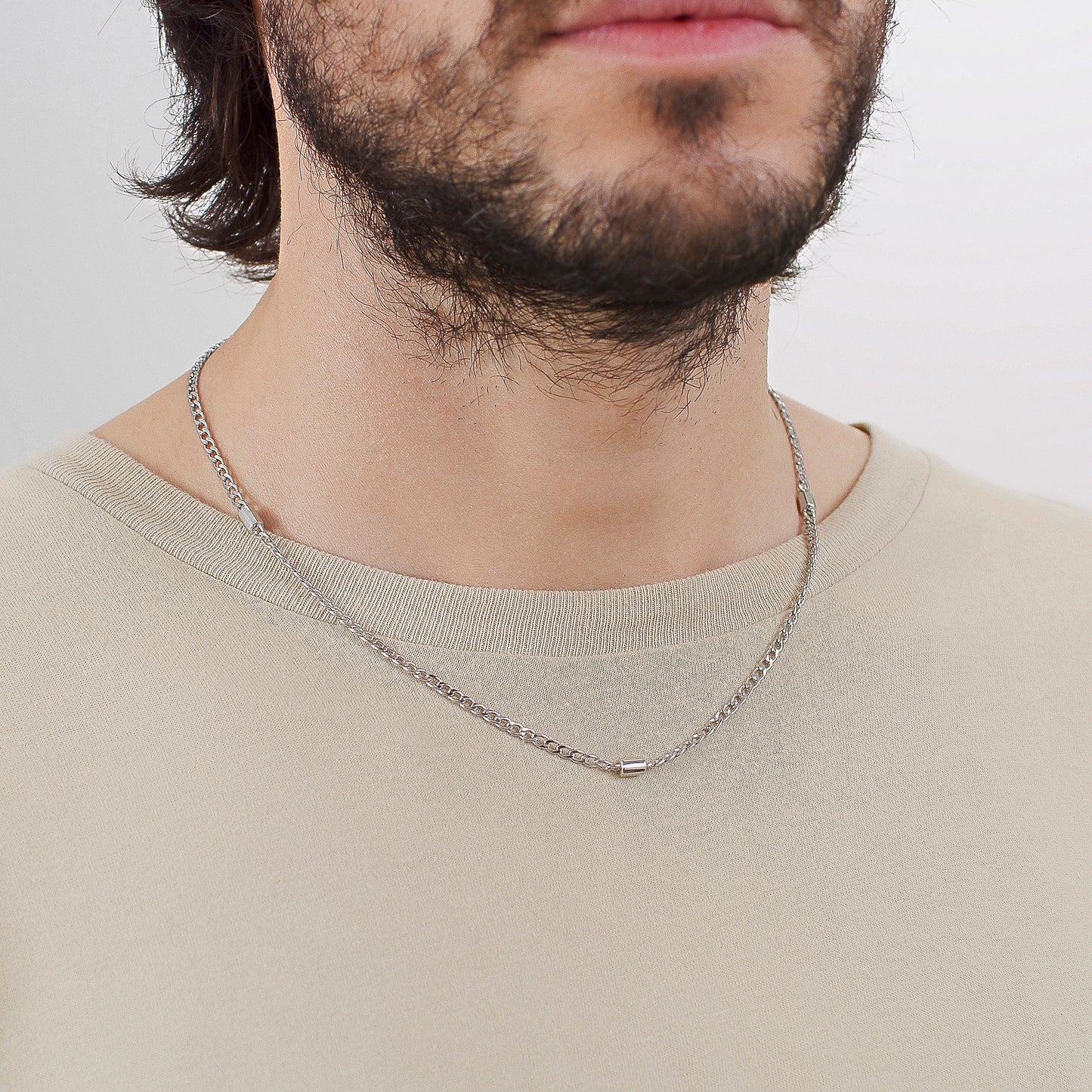 Chain Link Necklace in Stainless Steel
