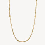 Chain Link Necklace in Gold Plated Stainless Steel