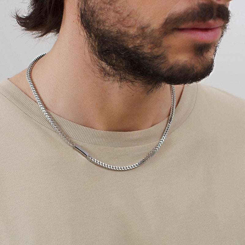 Wheat Chain Necklace in Stainless Steel