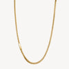 Wheat Chain Necklace in Gold Plated Stainless Steel