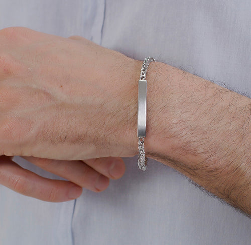 Bar Bracelet in Stainless Steel