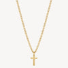 Cross Necklace in Gold Plated Stainless Steel