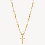Cross Necklace in Gold Plated Stainless Steel