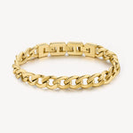 Open Curb Link Bracelet in Gold Plated Stainless Steel