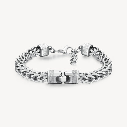 Square Knocker Bracelet in Stainless Steel