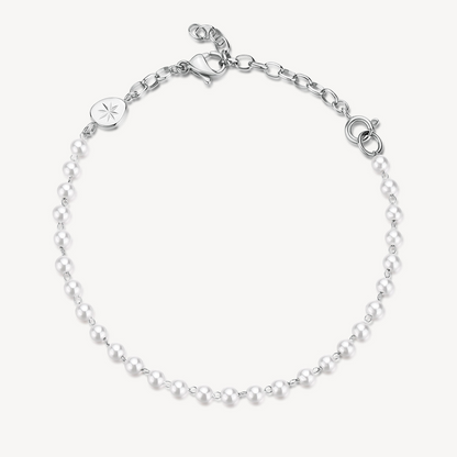 Shell Pearl Bracelet in Stainless Steel