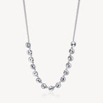 Crystal Bib Necklace in Stainless Steel