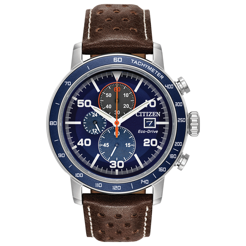 Brysen Watch in Stainless Steel & Leather