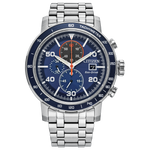 Blue Brysen Watch in Stainless Steel