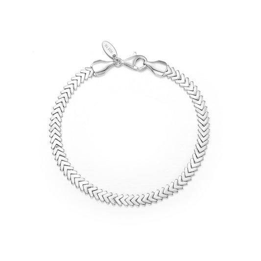 Chevron Bracelet in Sterling Silver