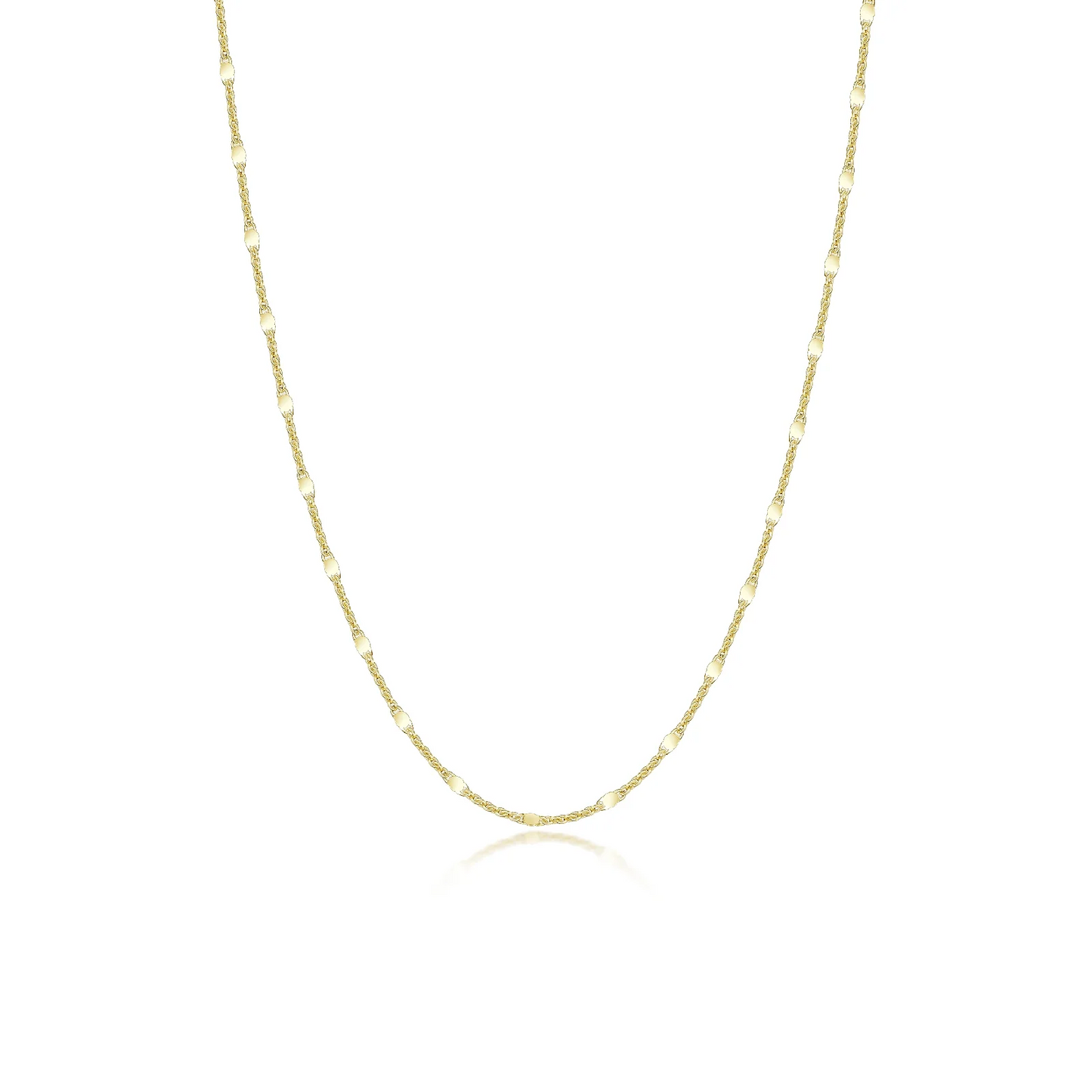 Stella Mirror Chain in Gold Plated Sterling Silver